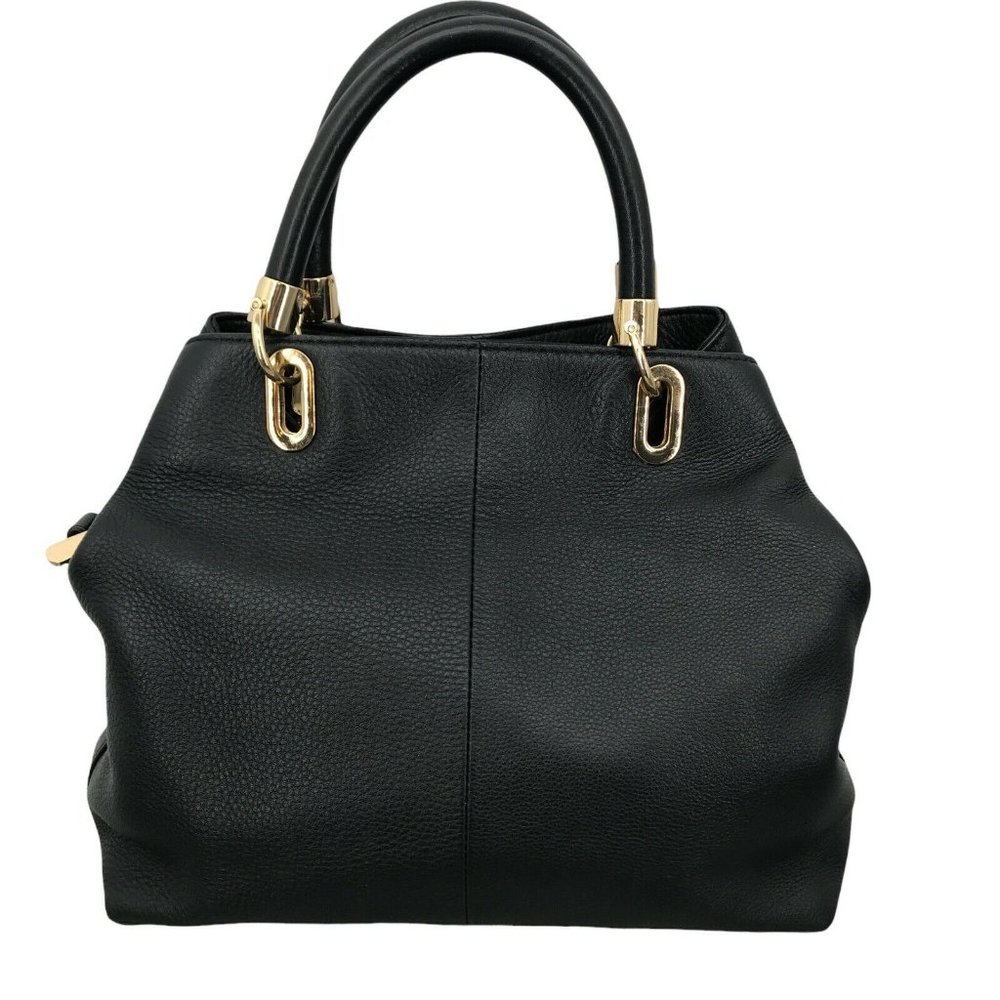 Vince Camuto Womens Black Soft Genuine Leather Top Handle Tote Handbag - Picture 2 of 12